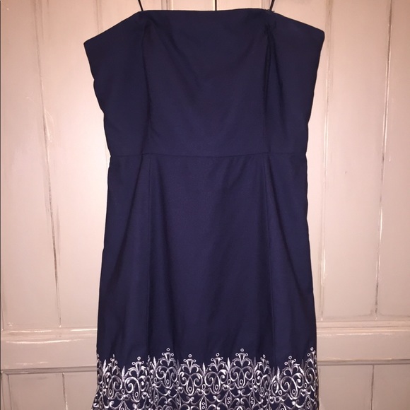 Ann Taylor LOFT Cocktail Dress Navy - Picture 6 of 7